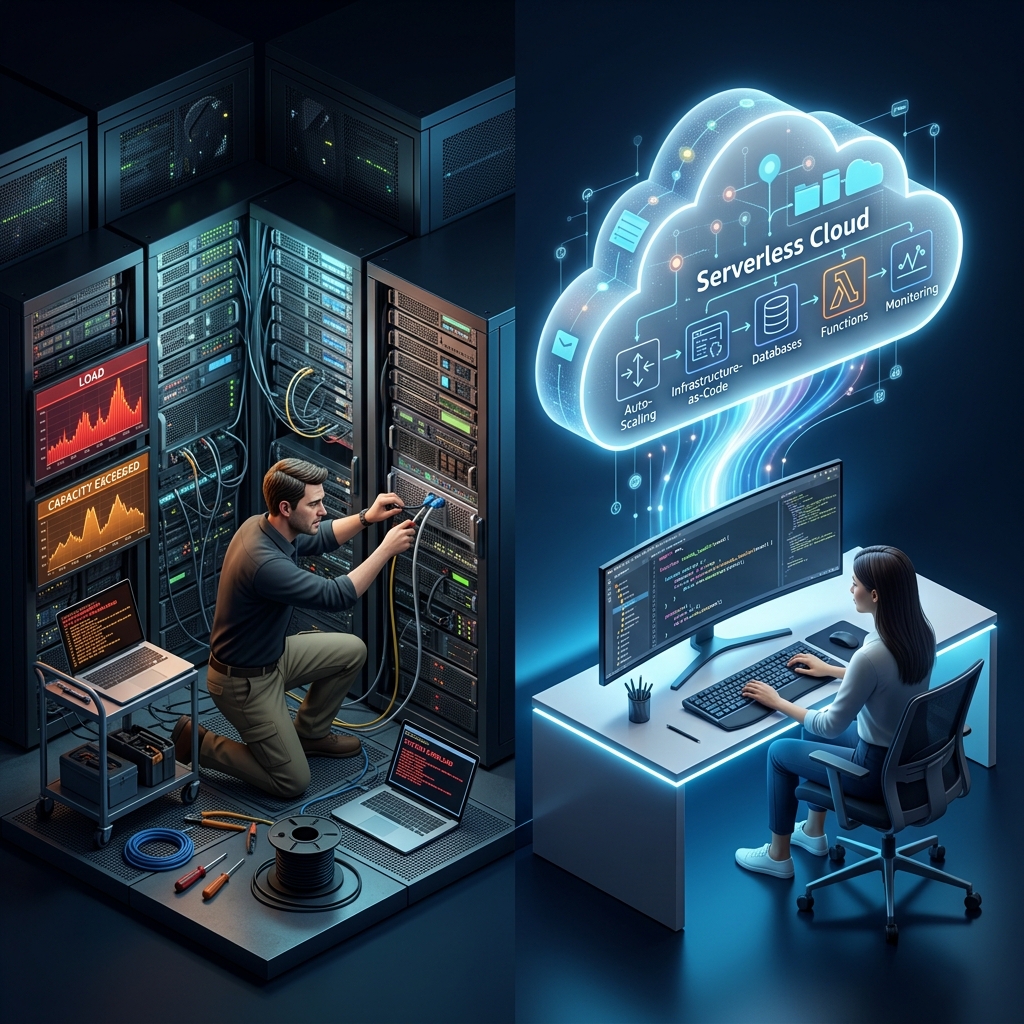 Traditional Servers vs Serverless Computing